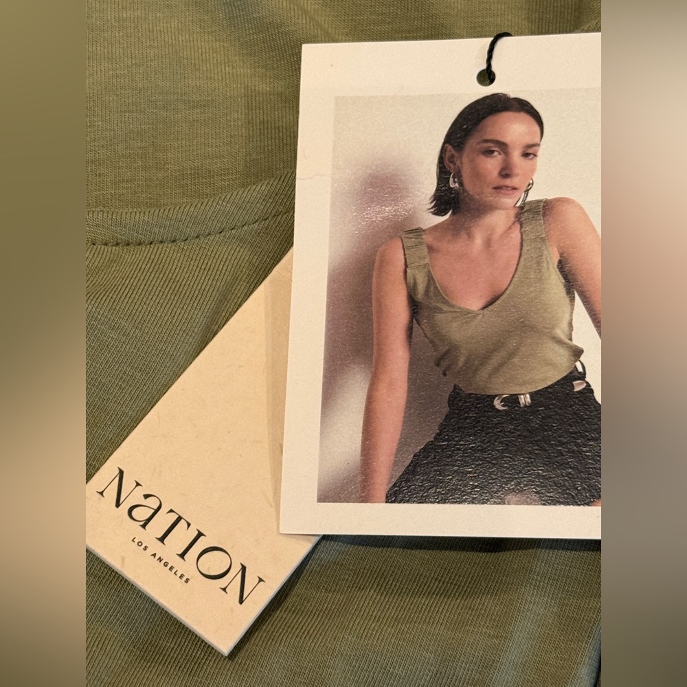NATION LTD - TALA TANK Olive Green Women's Tank Top